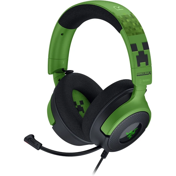 Razer Kraken V4 X Minecraft Ed. herní sluchátka černá - Sluchátka - Obrázek W5QD000J01