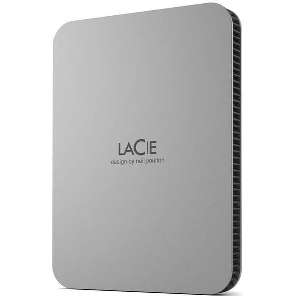 LaCie Mobile Drive Secure 5TB, stříbrná Stříbrná