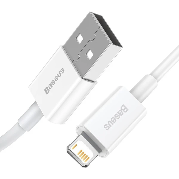 Baseus Superior USB-A/Lightning napájecí kabel 1m bílý - Kabely a redukce - Obrázek W76E300401
