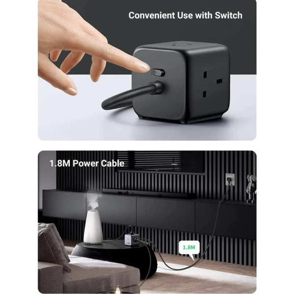 UGREEN DigiNest Cube 65W nabíjecí kostka s GaN - Zásuvky - Obrázek W790000N01