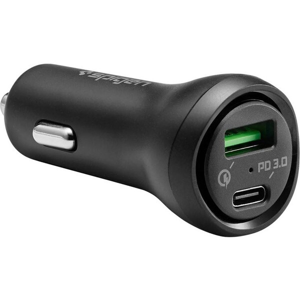Nabíječka do auta USB-C Spigen F31QC 3.0 48W - černá