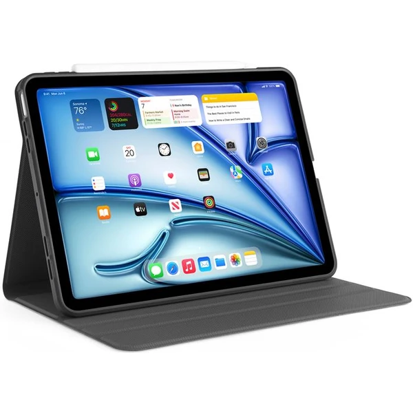 Pipetto Origami No5 Rotating Folio pouzdro iPad Air 13" (2026/2025/2024) černé - Pouzdra - Obrázek W7M5000J01