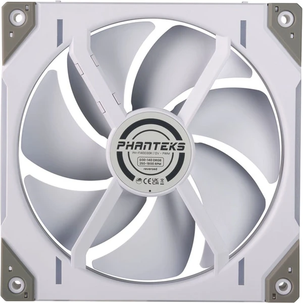 PHANTEKS D30 PWM Reverse Airflow D-RGB 3x120mm bílý - Ventilátory pro PC - Obrázek W7SC000J01