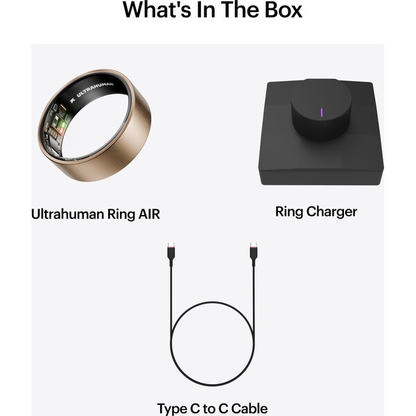 Ultrahuman Ring AIR chytrý prsten vel. 11 Rose Gold - Chytré prsteny - Obrázek W7XM000K01