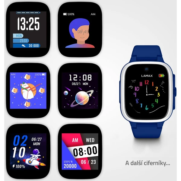 LAMAX WatchY4 Play dětské hodinky modré - Chytré hodinky - Obrázek W829000P01