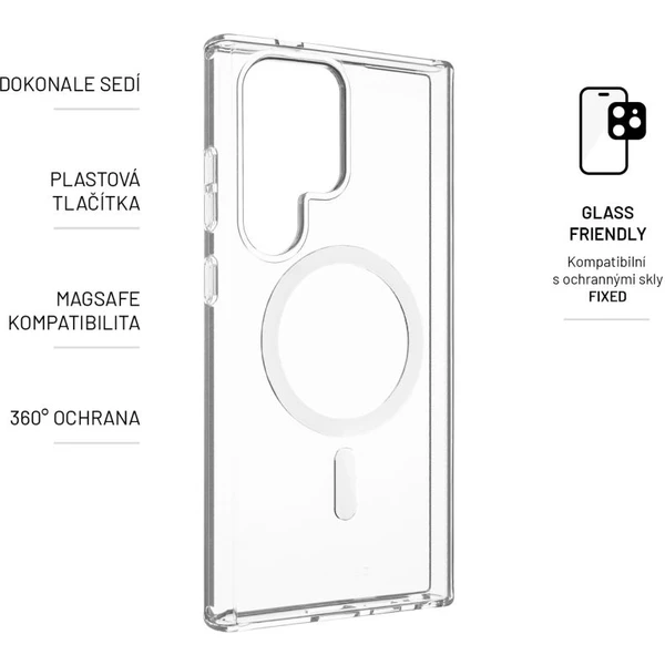 FIXED MagPure kryt s podporou Magsafe Samsung Galaxy S24 Ultra čirý - Pouzdra - Obrázek W871000K01