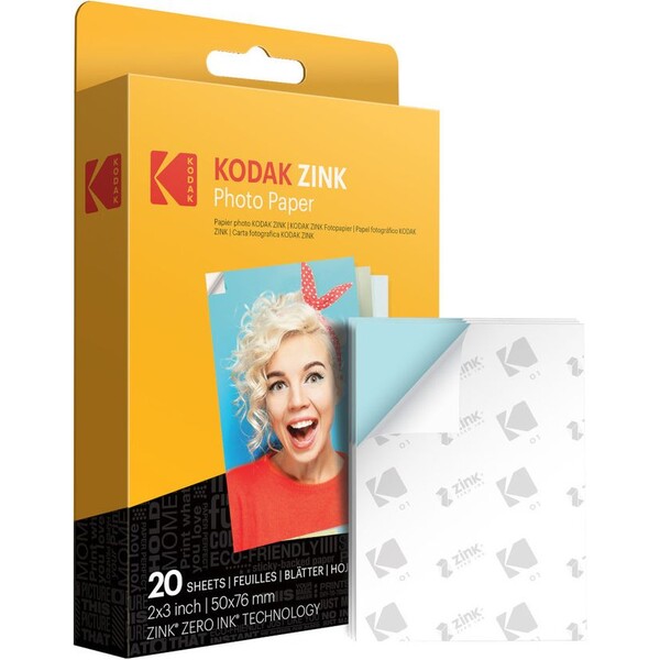 Kodak Zink - fotografický papír 2x3 20 pack
