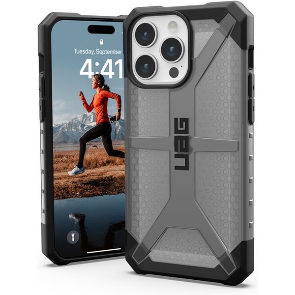 UAG Plasma, ash - iPhone 15 Pro Max (114304113131) Šedá