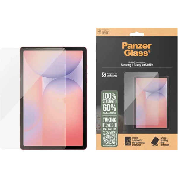 PanzerGlass® Ultra-Wide Fit sklo Samsung Galaxy Tab S10 Lite čiré - Ochranné folie a skla - Obrázek W8OI000K01