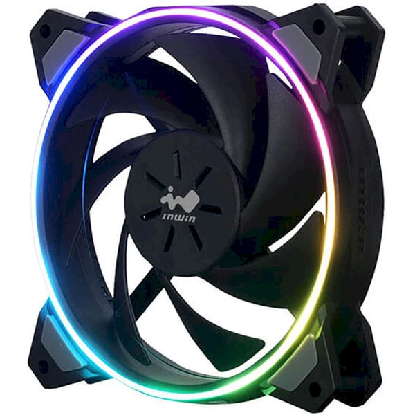 InWin Sirius Loop RGB PWM 120mm 3ks černý + kontroler - Ventilátory pro PC - Obrázek W8SC000J01