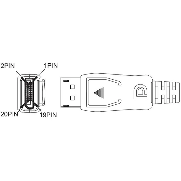 PremiumCord DisplayPort 1.4/DisplayPort 1.4 kabel 8K 3m černý - Kabely a redukce - Obrázek W8XE200301