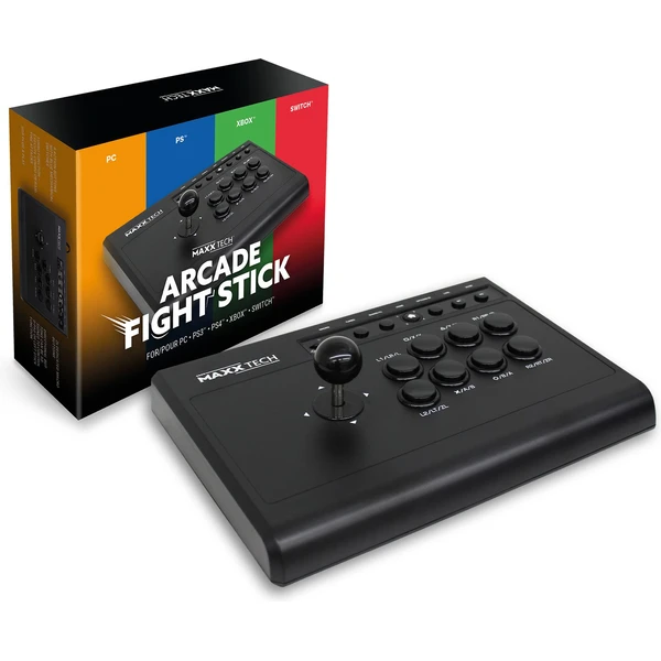 Maxx Tech Flight Stick Maxx Tech Arcade Fight Stick bojový joystick černý - Smarty.cz