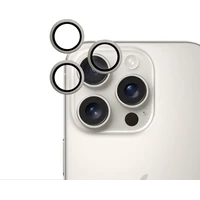 iWant ochrana čoček na kameru Apple iPhone 16 Pro/16 Pro Max přírodní titan - Ochranné folie a skla