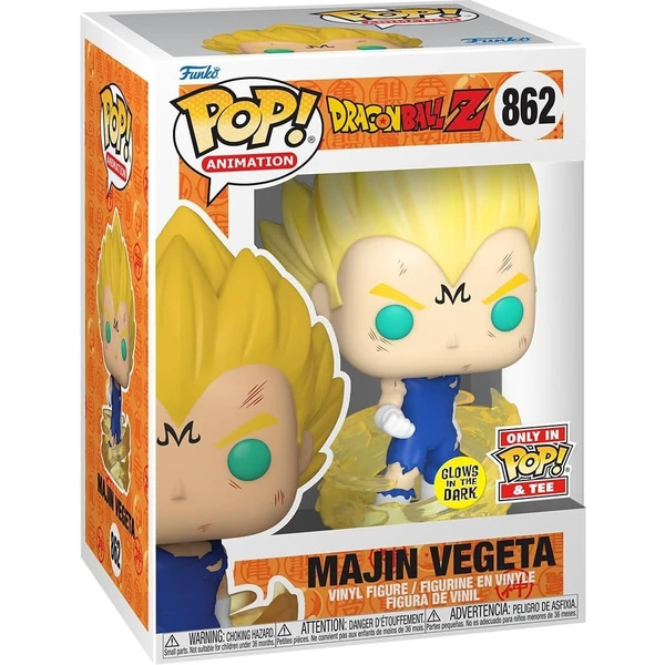Funko POP! & Tee: Dragon Ball Z - Majin Vegeta (GITD) XL - Dárkové sety - Obrázek W9DE000L01