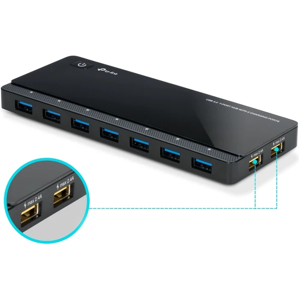 TP-Link UH720 HUB 7v1, černý - USB huby - Obrázek W9GFF00101