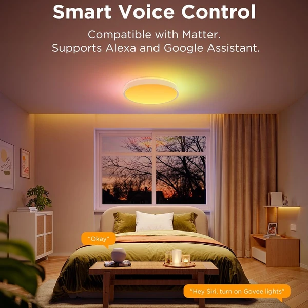 Govee RGBICWW Smart kulaté stropní světlo 4300lm 38cm Matter - Chytrá osvětlení - Obrázek W9QK000K01