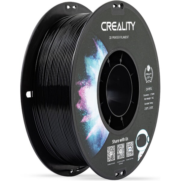 Creality CR-PETG filament 1,75 mm 1 kg černá Černá