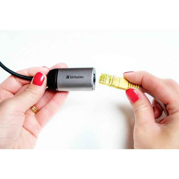 Verbatim USB-C/Gigabit Ethernet adaptér - Síťové adaptéry - Obrázek WAOR000301