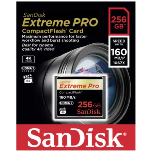 SanDisk Extreme PRO CompactFlash 256GB - Paměťové karty - Obrázek WB4T000501