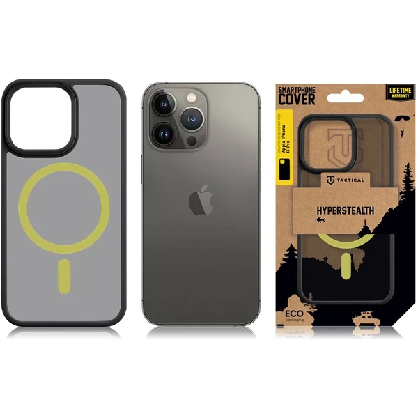 Tactical MagForce Hyperstealth 2.0 kryt iPhone 13 Pro Black/Yellow - Pouzdra - Obrázek WC55000P01
