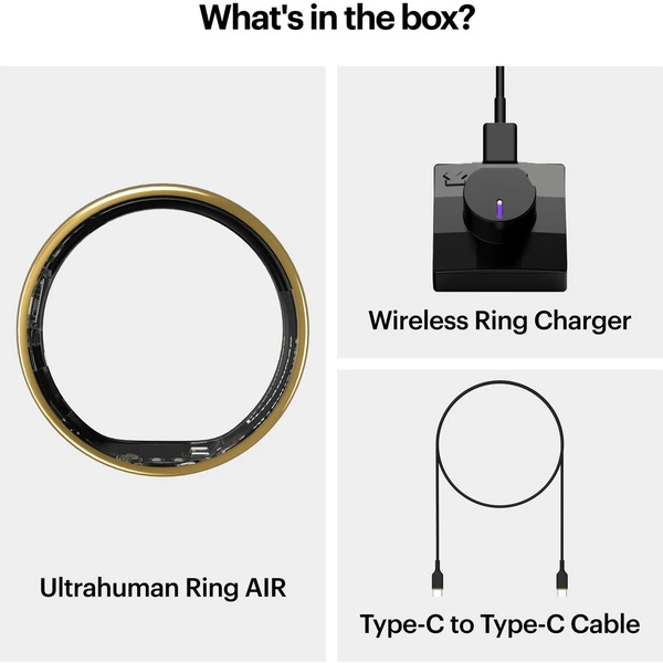 Ultrahuman Ring AIR chytrý prsten vel. 13 Bionic Gold - Chytré prsteny - Obrázek WCE6000P01