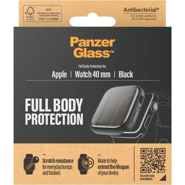 PanzerGlass Full Body Protection Apple Watch 4/5/6/SE 40mm černý - Pouzdra - Obrázek WCII000K01