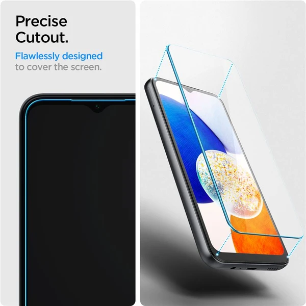 Spigen Glass tR Slim 2 Pack ochranné sklo pro Samsung Galaxy A14 5G/A14 LTE - Ochranné folie a skla - Obrázek WCK0000N01
