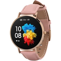 Garett Smartwatch Verona zlatá, růžový řemínek - Chytré hodinky