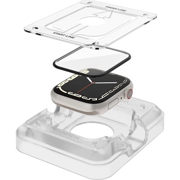 Spigen ProFlex EZ Fit 2 Pack sklo Apple Watch 9/8/7 (45mm) - Ochranné folie a skla - Obrázek WE3W600301