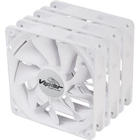 Akasa Viper, White Fan 12cm, 3ks v balení, bílá - Ventilátory pro PC