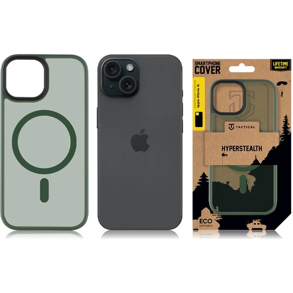Tactical MagForce Hyperstealth kryt iPhone 15 Forest Green - Pouzdra - Obrázek WE59000601