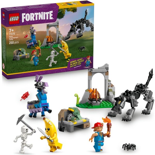 LEGO Fortnite 77075 Peely a Sparkplug a jejich tábořiště