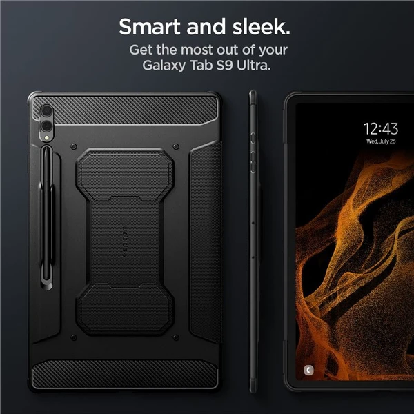 Spigen Rugged Armor Pro kryt Samsung Galaxy Tab S10 Ultra/S9 Ultra/S8 Ultra černý - Pouzdra - Obrázek WEN5000701