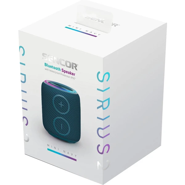 Sencor Sirius 2 Mini přenosný reproduktor, tmavě modrý - Reproduktory - Obrázek WEU2000L01