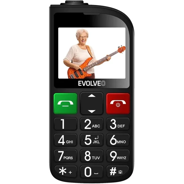 EVOLVEO EasyPhone FL mobilní telefon pro seniory s nabíjecím stojánkem černá (Další) - Mobilní telefony - Obrázek WEU6000P01