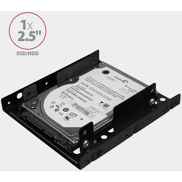 AXAGON RHD225 kovový rámeček pro 2x 2.5' HDD/SSD do 3.5' pozice montáž ventilátoru - Rámečky na disky - Obrázek WF7HF00101