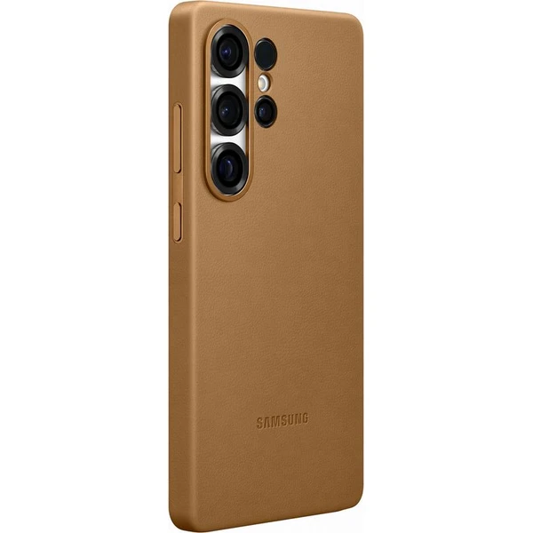 Samsung Kindsuit Case kryt z veganské kůže Galaxy S25 Ultra zlatý - Pouzdra - Obrázek WFCC000J01
