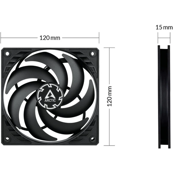Arctic P12 SLIM PWM PST - Ventilátory pro PC - Obrázek WFQR600301