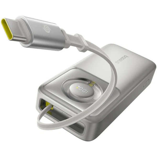 Baseus Powerbanka Free2Pull 20000mAh 65W s kabelem USB-C šedá - Powerbanky - Obrázek WFXK000K01