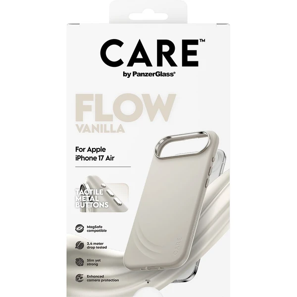 PanzerGlass® CARE Flow kryt s MagSafe Apple iPhone Air Vanilla - Pouzdra - Obrázek WGDH000K01