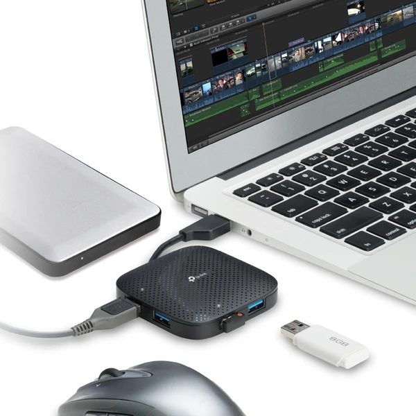 TP-Link UH400 HUB 4v1, černý - USB huby - Obrázek WGGFF00101