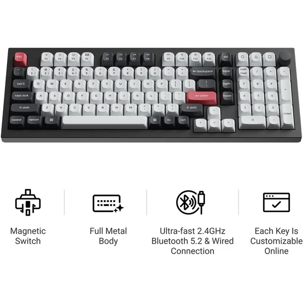 Keychron Q5 HE herní klávesnice (US) černá - Klávesnice - Obrázek WGIG000K01