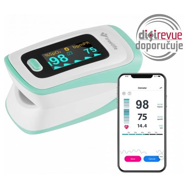TrueLife Oximeter X5 BT – Pulzní oxymetr s Bluetooth - Senzory - Obrázek WGTG300401