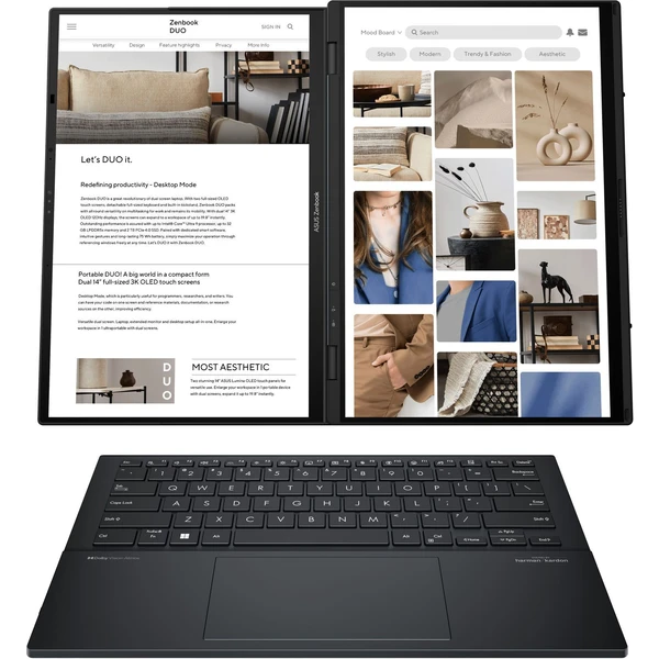 ASUS Zenbook Duo (UX8406MA-OLED085X) černý - Notebooky - Obrázek WKY1000N01