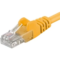 PremiumCord RJ45/RJ45 Cat6 UTP patch kabel 5m žlutý - Kabely a redukce