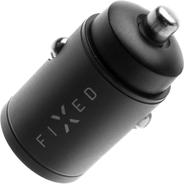 FIXED Mini autonabíječka s USB-C/USB-A, PD a QC 3.0, 30W, černá - Nabíječky - Obrázek WLVW600301
