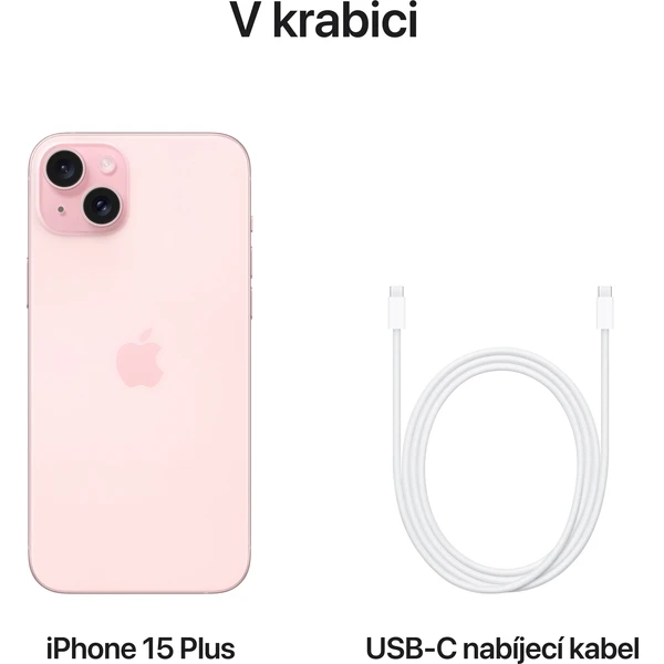 Apple iPhone 15 Plus 128GB růžový - Mobilní telefony - Obrázek WN39000601