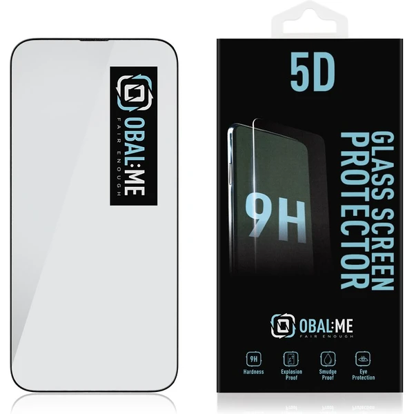 Obal:Me 5D tvrzené sklo Apple iPhone 14 Pro Max černé - Ochranné folie a skla - Obrázek WNK6000701