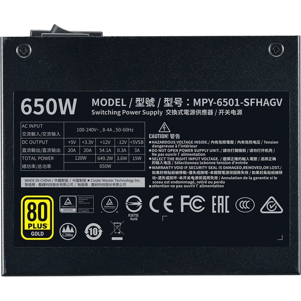 Cooler Master V650 SFX Gold, 650W - Zdroje - Obrázek WNR2000N01