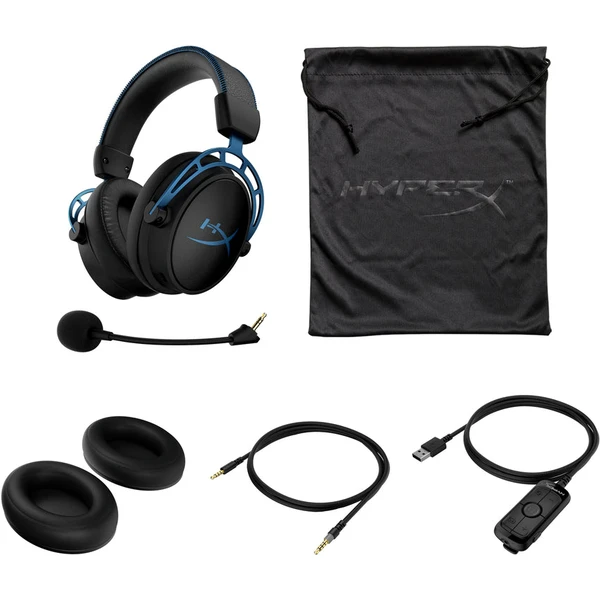 HyperX Cloud Alpha S herní sluchátka modrá - Sluchátka - Obrázek WOCL300401